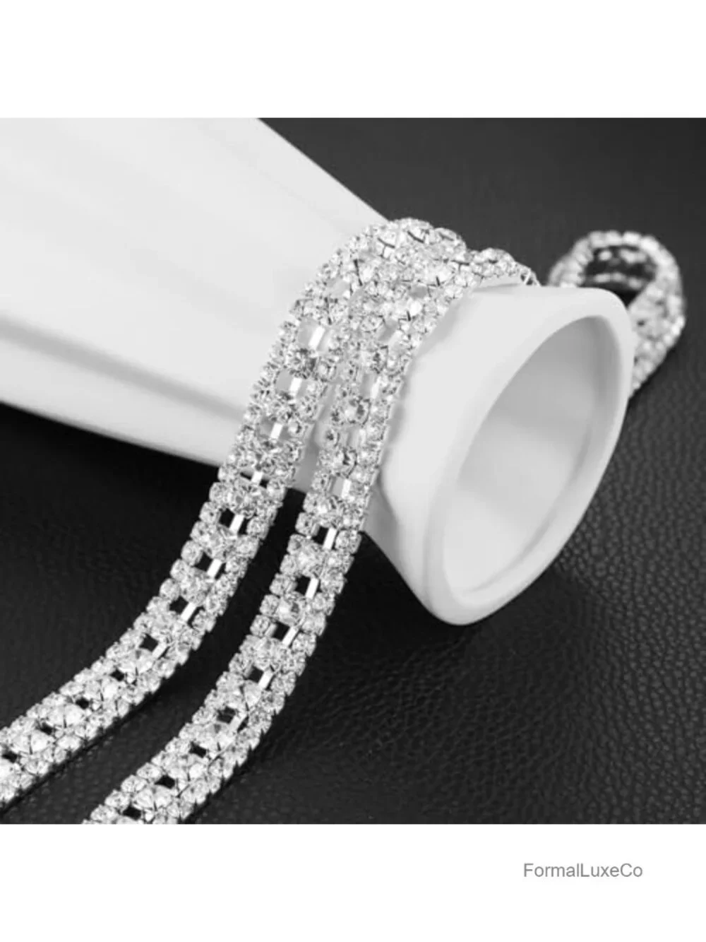 Rhinestone Waist Chain Dress Belt Body Chain Adjustable Wedding Accessory 27.7